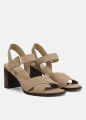 VINCE | Salma Suede Heeled Sandal in Heels - DUNE