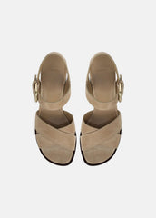 VINCE | Salma Suede Heeled Sandal in Heels - DUNE