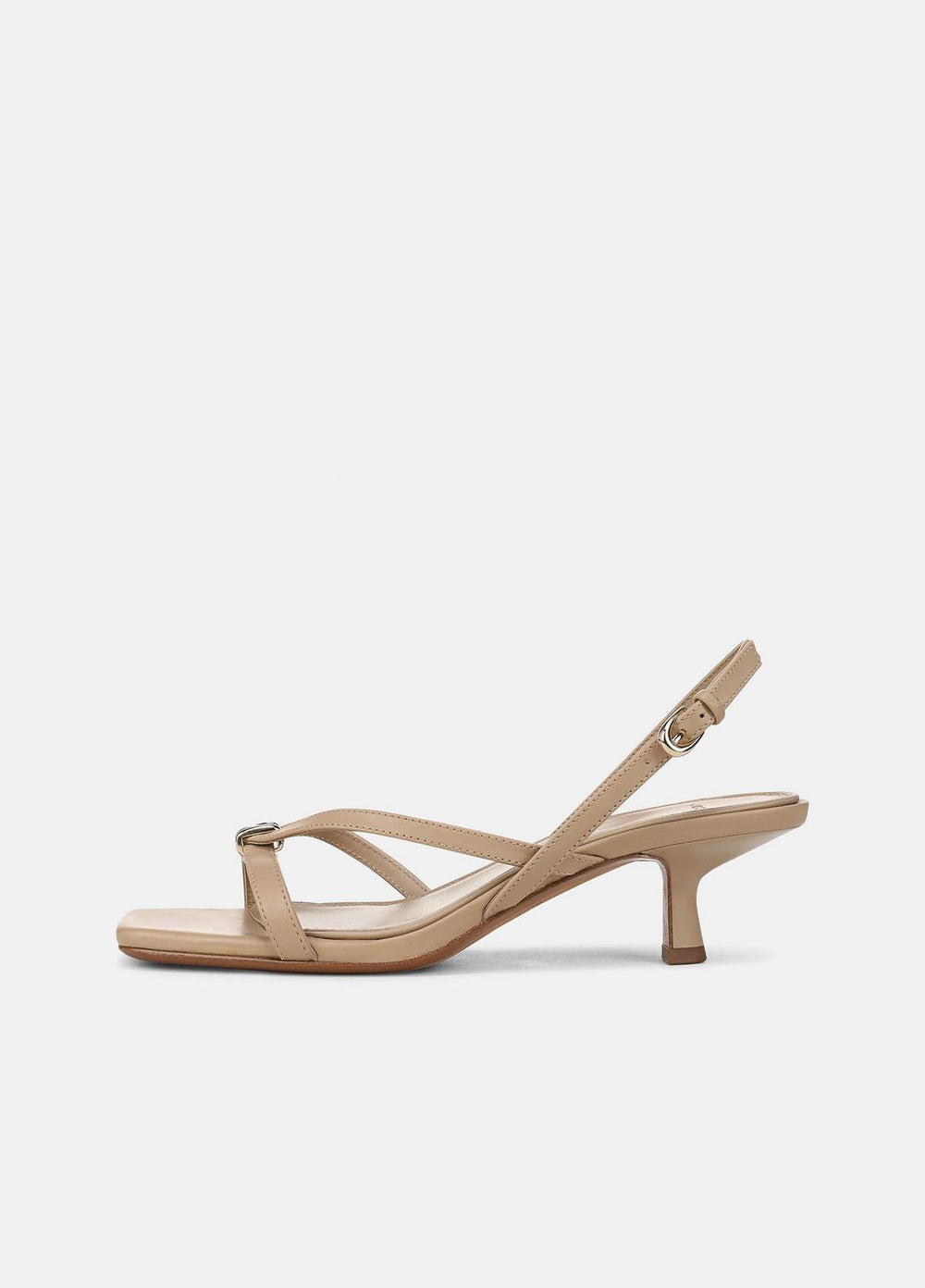 VINCE | Tali Leather Slingback Sandal in Heels - WARM ALMOND