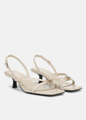 VINCE | Tali Leather Slingback Sandal in Heels - MOONLIGHT