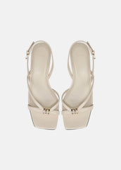 VINCE | Tali Leather Slingback Sandal in Heels - MOONLIGHT