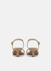 VINCE | Tilda Leather Heeled Sandal in Heels - WARM ALMOND