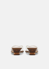 VINCE | San Juan Jelly Heeled Thong Sandal in Sandals - CLEAR