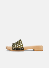 VINCE | Barbara Jelly Slide Sandal in Sandals - CHIVE