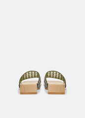 VINCE | Barbara Jelly Slide Sandal in Sandals - CHIVE