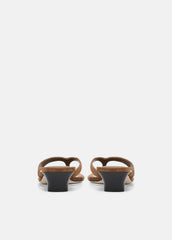VINCE | San Juan Suede Heeled Thong Sandal in Sandals - ELMWOOD