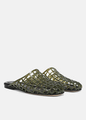 VINCE | Barcelona Jelly Sandal in Sandals - CHIVE