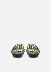 VINCE | Barcelona Jelly Sandal in Sandals - CHIVE