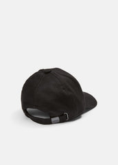 VINCE | Leather-Trim Cashmere Baseball Cap in Scarves & Hats - BLACK