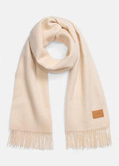 VINCE | Double-Face Cashmere Scarf in Scarves & Hats - IVORY