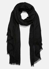 VINCE | Lightweight Cashmere Scarf in Scarves & Hats - BLACK