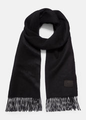 VINCE | Double-Face Cashmere Scarf in Scarves & Hats - BLACK