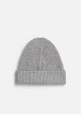VINCE | Brushed Cashmere Beanie in Scarves & Hats - HEATHER GREY