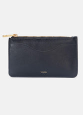 VINCE | Leather Zip-Top Card Case in Handbags - BLACK