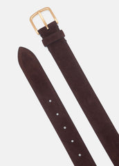 VINCE | Women’s 32mm Suede Belt in Belts - ESPRESSO