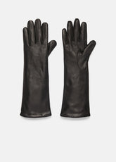 VINCE | Cashmere-Lined Medium Leather Glove in Gloves - BLACK