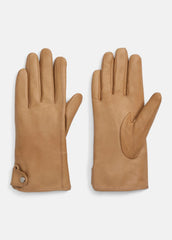VINCE | Cashmere-Lined Leather Snap Glove in Gloves - BRUNA