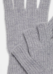 VINCE | Plush Cashmere Rib-Knit Fingerless Glove in Gloves - GREY