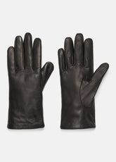 VINCE | Cashmere-Lined Short Leather Glove in Gloves - BLACK