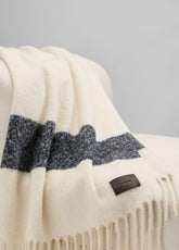 VINCE | Brushed Alpaca-Blend Throw in Pillows & Blankets - WHITE/BLACK