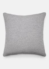 VINCE | Wool and Cashmere Cardigan-Stitch Pillow in Pillows & Blankets - HEATHER GREY