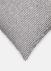 VINCE | Wool and Cashmere Cardigan-Stitch Pillow in Pillows & Blankets - HEATHER GREY