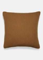 VINCE | Wool and Cashmere Cardigan-Stitch Pillow in Pillows & Blankets - MINK