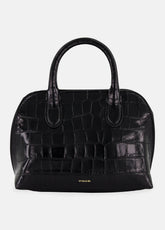 VINCE | Delphine Croc-Embossed Leather Mini Bag in Matching Sets - BLACK