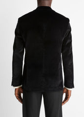 VINCE | Cotton Velvet Classic Sport Coat in Blazers - BLACK