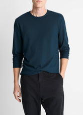 VINCE | Pima Cotton Piqué Long-Sleeve T-Shirt in Long Sleeve - RAPIDS
