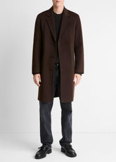 VINCE | Splittable Wool-Cashmere Single-Breasted Topcoat in Coats - MISSION