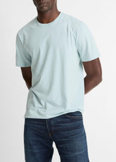 VINCE | Pima Cotton Crew Neck T-Shirt in Short Sleeve - DARK CASCADE