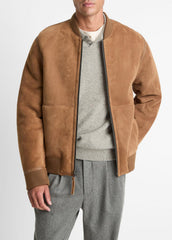 VINCE | Shearling Bomber Jacket in Jackets - HIGHLAND