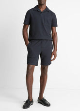 VINCE | Seersucker-Knit Stretch-Cotton Short in Shorts - COASTAL BLUE