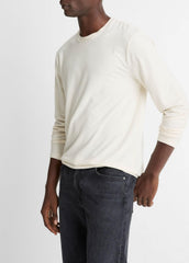 VINCE | Triblend Jersey Long-Sleeve T-Shirt in Long Sleeve - BONE