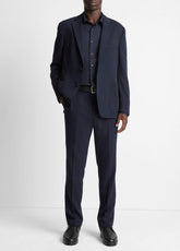 VINCE | Stretch-Wool Classic Pant in Trousers - COASTAL BLUE