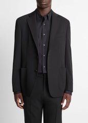 VINCE | Stretch-Wool Relaxed Sport Coat in Blazers - BLACK