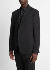 VINCE | Stretch-Wool Relaxed Sport Coat in Blazers - BLACK
