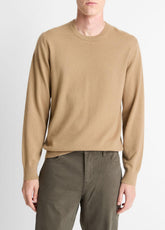 VINCE | Cashmere Crew Neck Sweater in Crew Neck - CAMELETTO