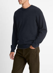 VINCE | Cashmere Crew Neck Sweater in Crew Neck - COASTAL BLUE