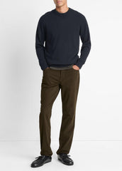 VINCE | Cashmere Crew Neck Sweater in Crew Neck - COASTAL BLUE