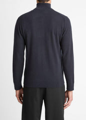 VINCE | Cashmere Quarter-Zip Sweater in Quarter Zip - COASTAL BLUE