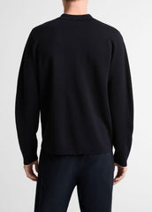 VINCE | Italian Merino Wool Milano Polo Sweater in Sweaters - COASTAL BLUE
