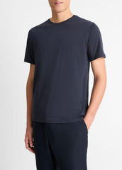 VINCE | Pima Cotton Crew Neck T-Shirt in Short Sleeve - COASTAL BLUE