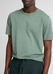 VINCE | Garment Dye Cotton T-Shirt in Short Sleeve - WASHED LAUREL