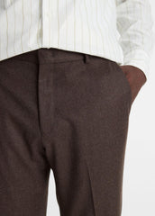 VINCE | Wool-Silk Classic Pant in Trousers - BROWN
