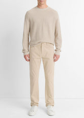 VINCE | Dylan Slim 5-Pocket Peached Stretch-Cotton Pant in Trousers - CAHUENGA KHAKI