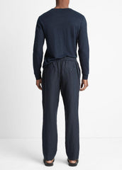 VINCE | Lightweight Hemp Pant in Trousers - COASTAL BLUE