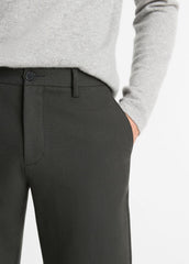 VINCE | Owen Athletic Wool Suiting Pant in Trousers - BLACK