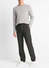 VINCE | Owen Athletic Wool Suiting Pant in Trousers - BLACK